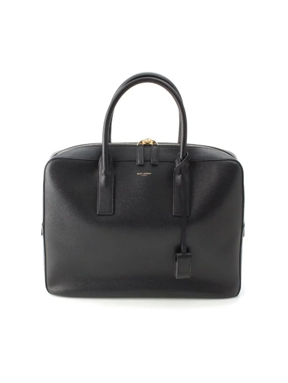 Saint Laurent Classic Museum Leather Business Tote Black